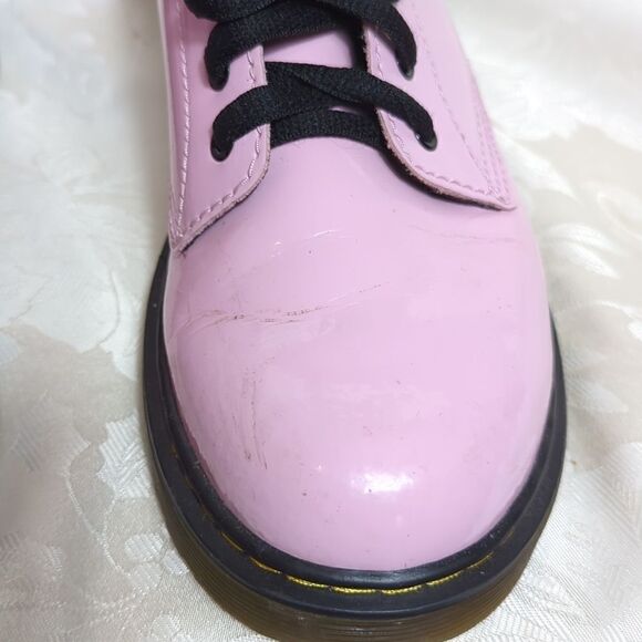 Dr. Martens Pink Combat Boots - Picture 3 of 10